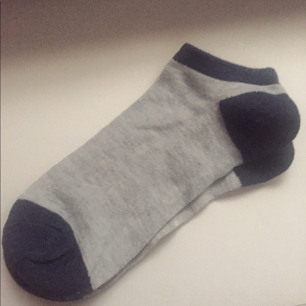 🍀3/$25 Navy Blue/Grey Ankle Socks